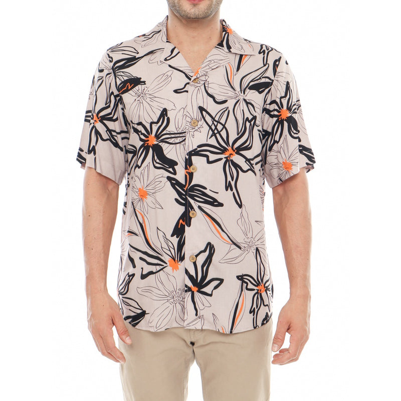 Dyllco Kemeja Cuban Hawai Lengan Pendek Hera Hawaiian Shirt