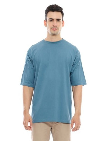 Oversize T-Shirt Steel Blue