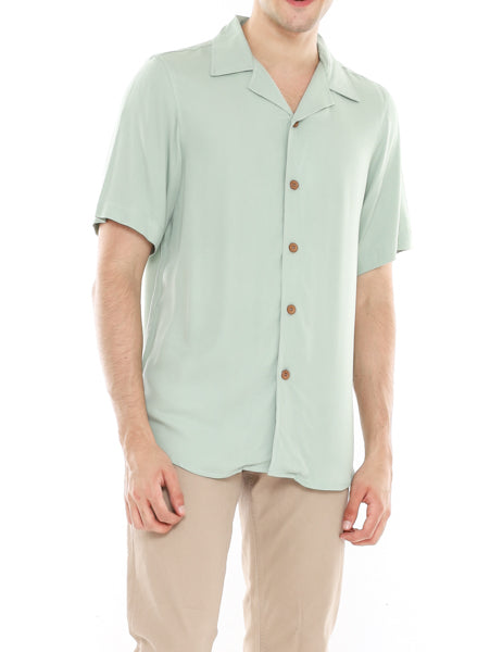 Lynn Mint Green Hawaiian Shirt