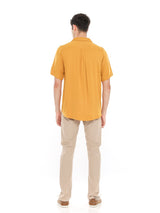 Lynn Mustard Yellow Hawaiian Shirt