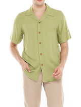 Lynn Pastel Green Hawaiian Shirt
