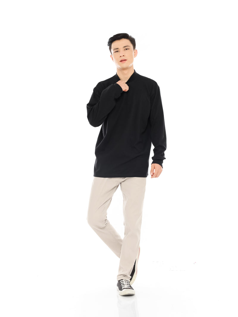 Turtleneck Tshirt Black